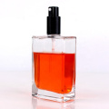 wholesale empty 100ml transparent square flat perfume spray glass bottle with pump mist sprayer